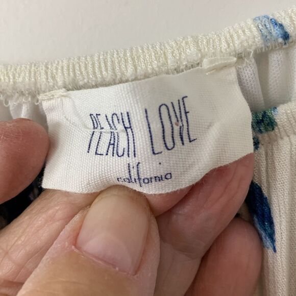 Peach Love lined (mini) floral maxi dress.  On/off shoulder - Picture 3 of 9